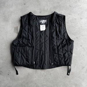 2000s Joe Rocket Black Nylon Quilted Vest - M